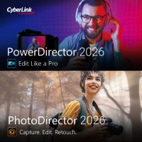 Cyberlink DUO - PhotoDirector 2026 Ultra & PowerDirector 2026 Ultra - lifetime -  1 Pc